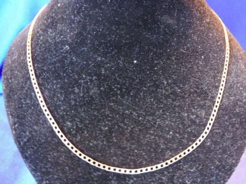 9ct Solid Gold flat curb chain